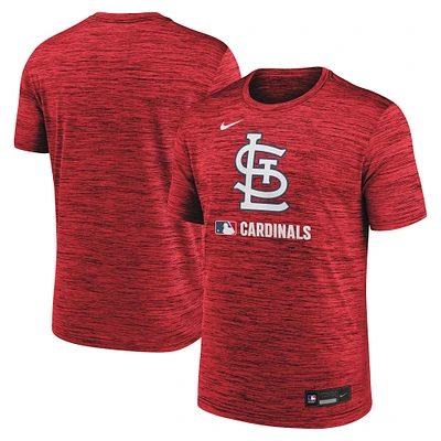 T-shirt Nike rouge pour homme St. Louis Cardinals Authentic Collection Velocity Performance