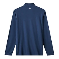 Men's TravisMathew  Navy St. Louis Cardinals Time to Tailgate Tri-Blend Quarter-Zip Pullover