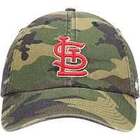 Men's '47 Camo St. Louis Cardinals Team Clean Up Adjustable Hat