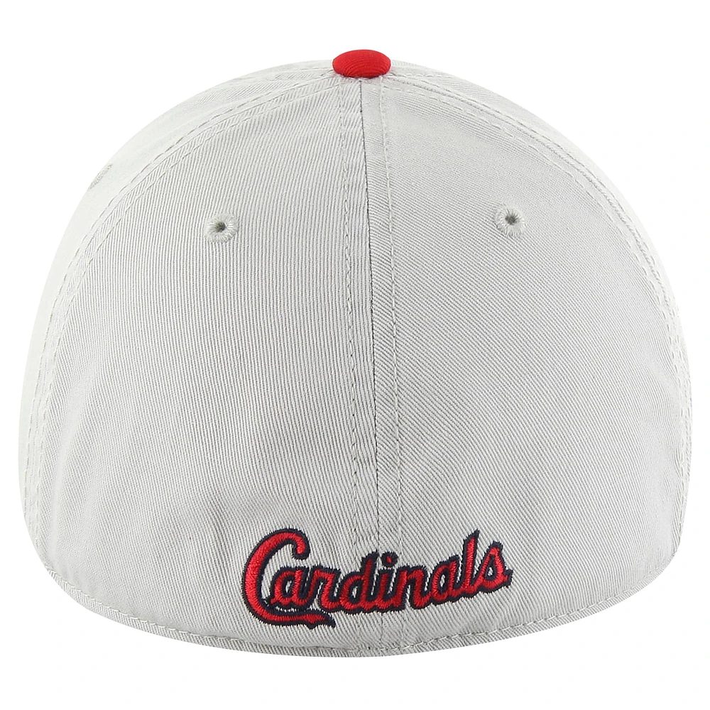 Men's '47 Gray/Red St. Louis Cardinals Sure Shot Classic Franchise Fitted Hat