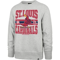 Men's '47  Gray St. Louis Cardinals Letters Headline Pullover Sweatshirt