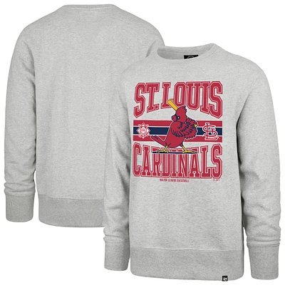 Men's '47  Gray St. Louis Cardinals Letters Headline Pullover Sweatshirt