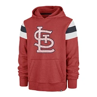 Men's '47 Heather Red St. Louis Cardinals Premier Nico Pullover Hoodie