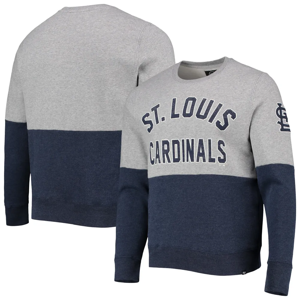 Lids St. Louis Cardinals '47 Two-Toned Team Pullover Sweatshirt - Heathered  Gray/Heathered Navy
