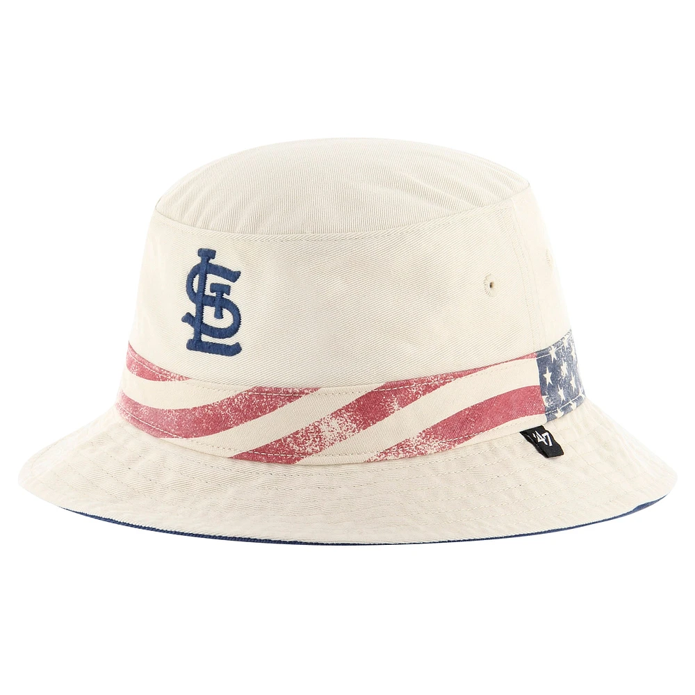 Chapeau bob Glory Daze des Cardinals de Saint-Louis '47 kaki pour hommes