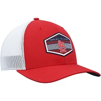 Casquette réglable Burgess Spring Training Burgess Trucker '47 rouge/blanc pour homme