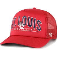 Casquette de camionneur en mousse pour hommes '47 Red St. Louis Cardinals Backhaul