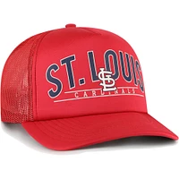 Men's '47 Red St. Louis Cardinals Backhaul Foam Trucker Snapback Hat