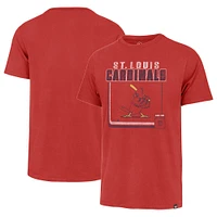 Men's '47  Red St. Louis Cardinals Cooperstown Collection Borderline Franklin T-Shirt