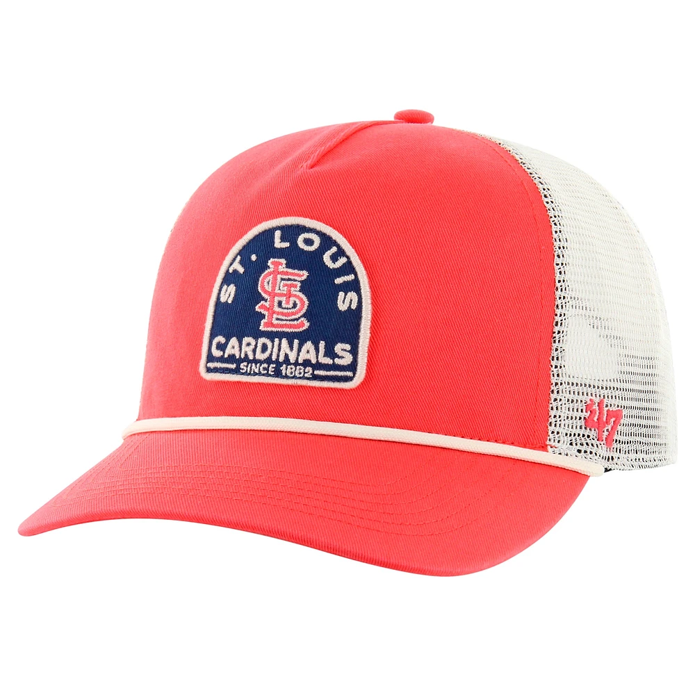 Casquette réglable '47 Red St. Louis Cardinals Cypress Trucker Hitch pour hommes