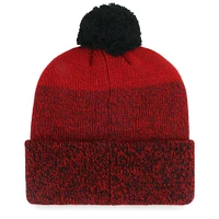 Bonnet en tricot à revers Darkfreeze '47 Red St. Louis Cardinals pour hommes avec pompon