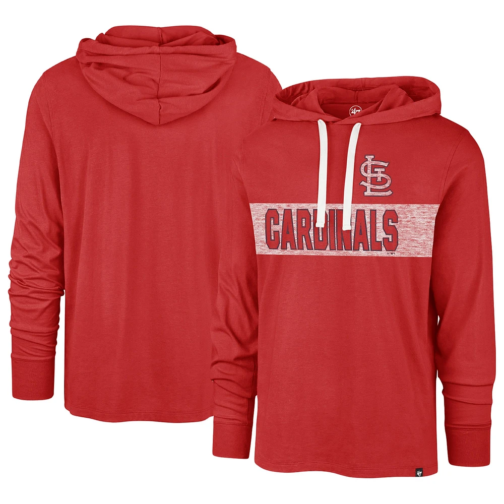 Men's '47 Red St. Louis Cardinals Field Franklin Pullover Hoodie