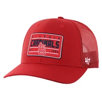 Casquette ajustable Hardline Trucker rouge '47 pour homme des Cardinals de St. Louis