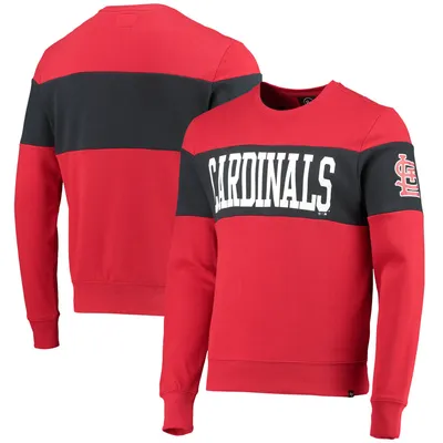 Men's '47 Red St. Louis Cardinals Bypass Tribeca Pullover Sweatshirt Size: 3XL