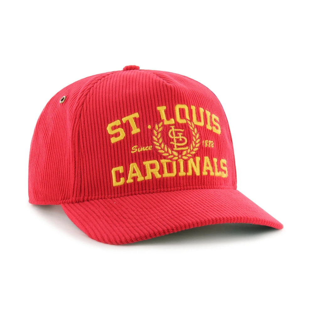 Casquette Snapback en velours côtelé Laurus Hitch rouge '47 des Cardinals de Saint-Louis pour homme