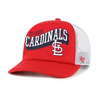 Casquette snapback Meander Foam Trucker rouge '47 des Cardinals de Saint-Louis pour homme