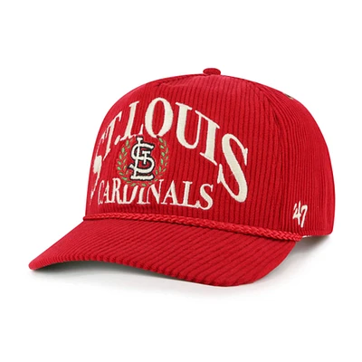 Casquette ajustable pour homme '47 Red St. Louis Cardinals Pitchout Rope Hitch