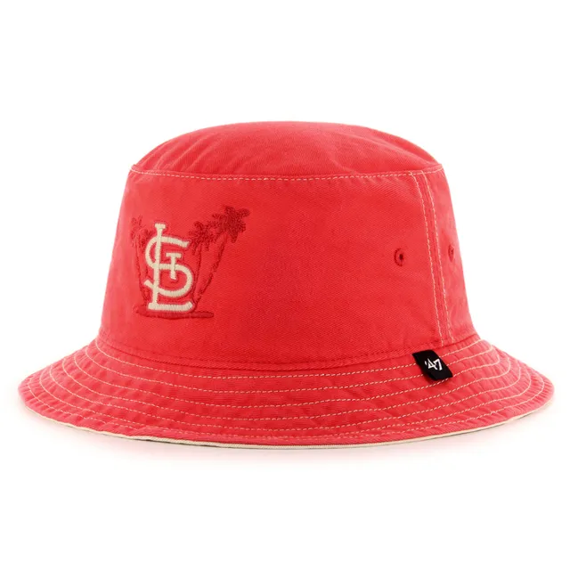 Youth St. Louis Cardinals '47 Red Team Logo Clean Up Adjustable Hat