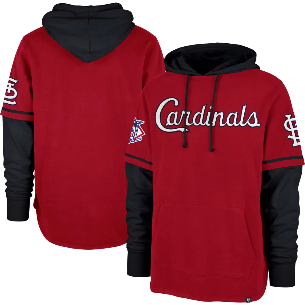 Stitches Red St. Louis Cardinals Logo Sweatshirt