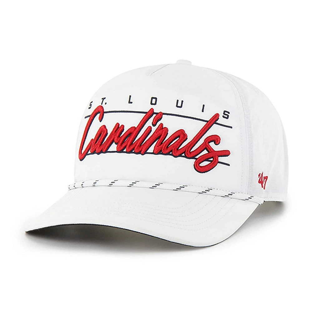 Casquette ajustable Condor Hitch blanche '47 pour homme des Cardinals de St. Louis