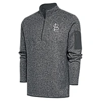 Veste à enfiler glissière quart de tour métallique Fortune pour homme, couleur graphite, St. Louis Cardinals
