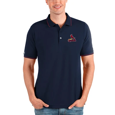 Men's Antigua Navy St. Louis Cardinals Affluent Polo