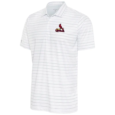Men's Antigua White/Gray St. Louis Cardinals Ryder Polo