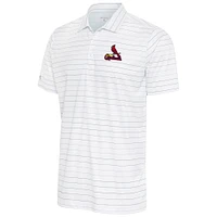 Men's Antigua White/Gray St. Louis Cardinals Ryder Polo