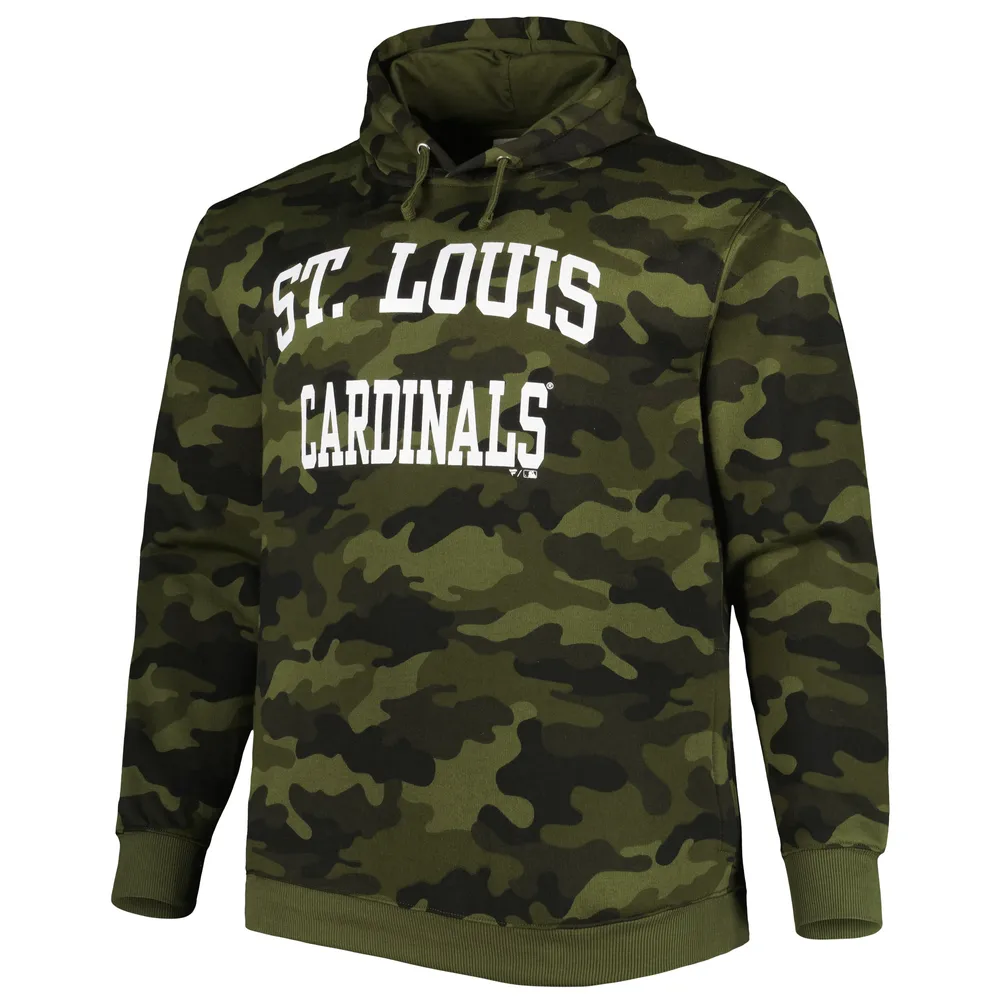 St. Louis Cardinals Stitches Youth Allover Print Pullover Hoodie - Red