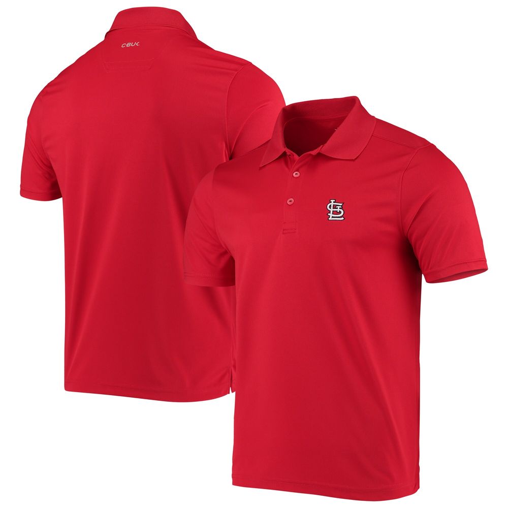 Men's CBUK by Cutter & Buck Red St. Louis Cardinals Fairwood Polo