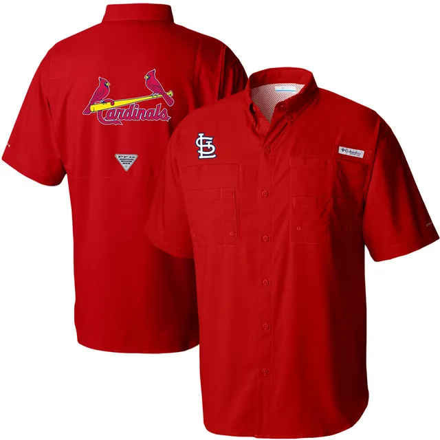Lids St. Louis Cardinals Columbia Slack Tide Long Sleeve Button-Up Shirt -  Navy