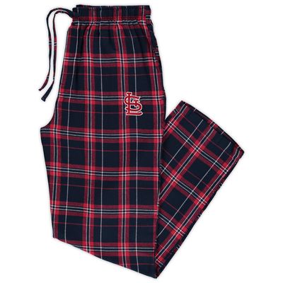 Men's Concepts Sport Navy/Red St. Louis Cardinals Big & Tall Flannel Pants