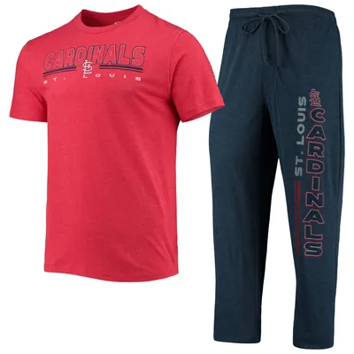 Men's Concepts Sport Charcoal/Red St. Louis Cardinals Meter T-Shirt & Pants Sleep Set Size: Large