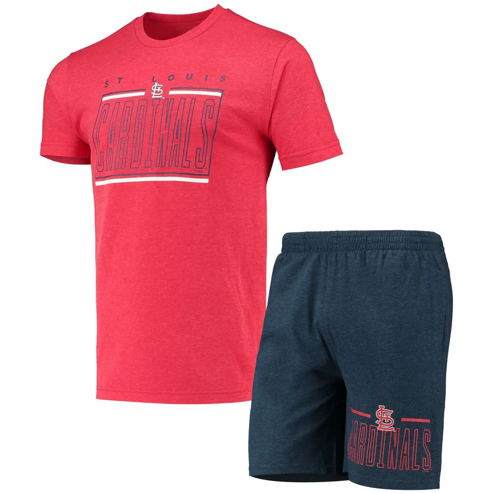 Lids St. Louis Cardinals Concepts Sport Meter T-Shirt and Shorts Sleep Set  - Navy/Red