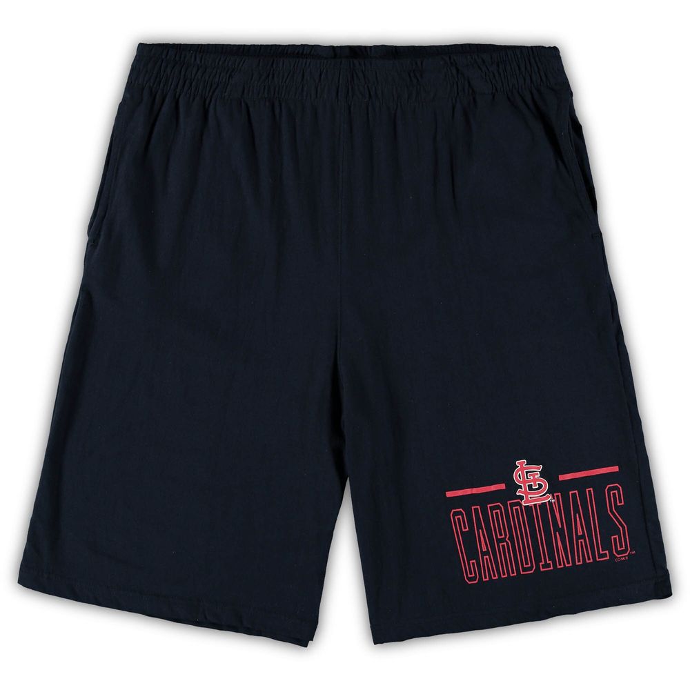 Men's Concepts Sport Red/Navy St. Louis Cardinals Big & Tall T-Shirt Shorts Sleep Set