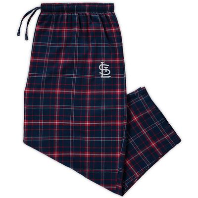 Men's Concepts Sport Red/Navy St. Louis Cardinals Big & Tall Team Flannel Pants