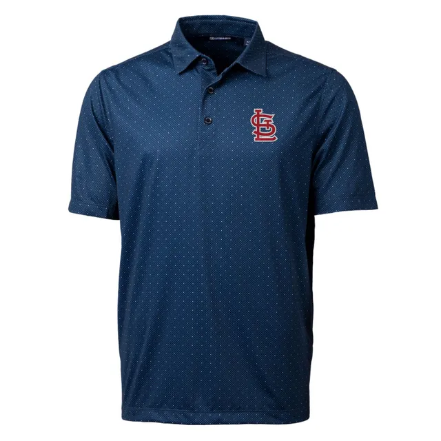 Antigua St Louis Cardinals Mens Navy Blue Tribute Short Sleeve