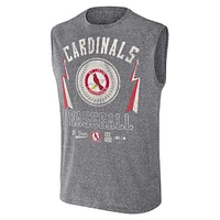 Collection Darius Rucker pour hommes par Fanatics Charcoal St. Louis Cardinals Débardeur musclé coupe décontractée