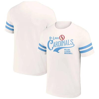 OML SLCARD CREAM DR YARN DYE VINTAGE WHITE S/S TEE TEEMENSCR