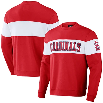 Collection Darius Rucker pour hommes par Fanatics Sweat-shirt à rayures rouges St. Louis Cardinals