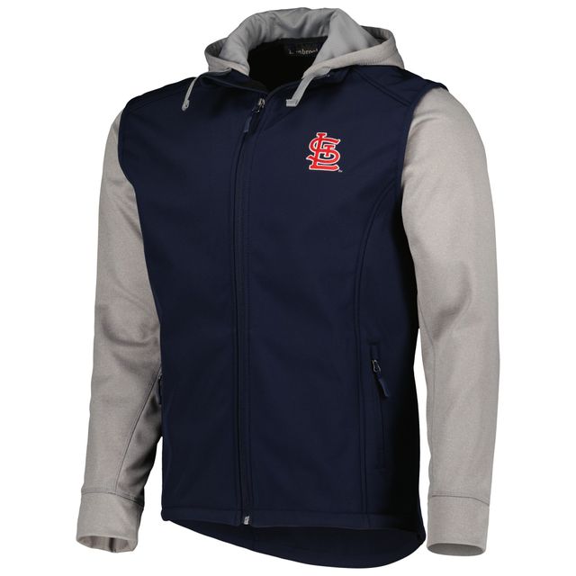 Veste Dunbrooke Navy/Heather Grey St. Louis Cardinals Alpha Full-Zip pour homme