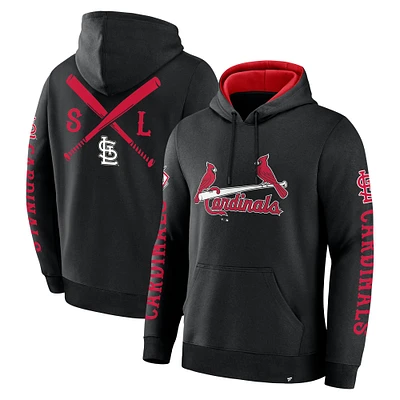 Men's Fanatics  Black St. Louis Cardinals Big City Legacy Fleece Pullover Hoodie