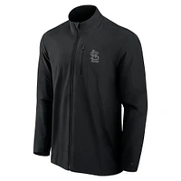 Men's Fanatics Black St. Louis Cardinals Front Office Woven Full-Zip Jacket