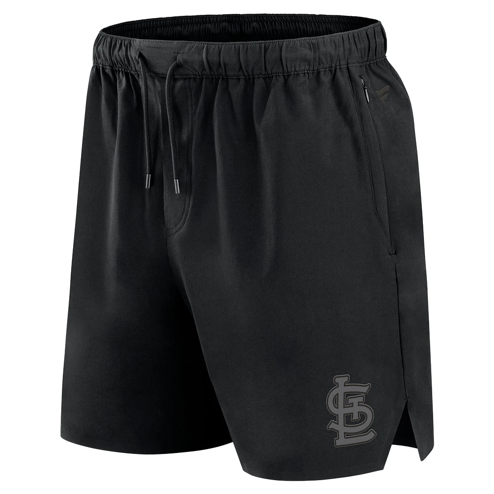 Short tissé noir St. Louis Cardinals Front Office Fanatics pour hommes