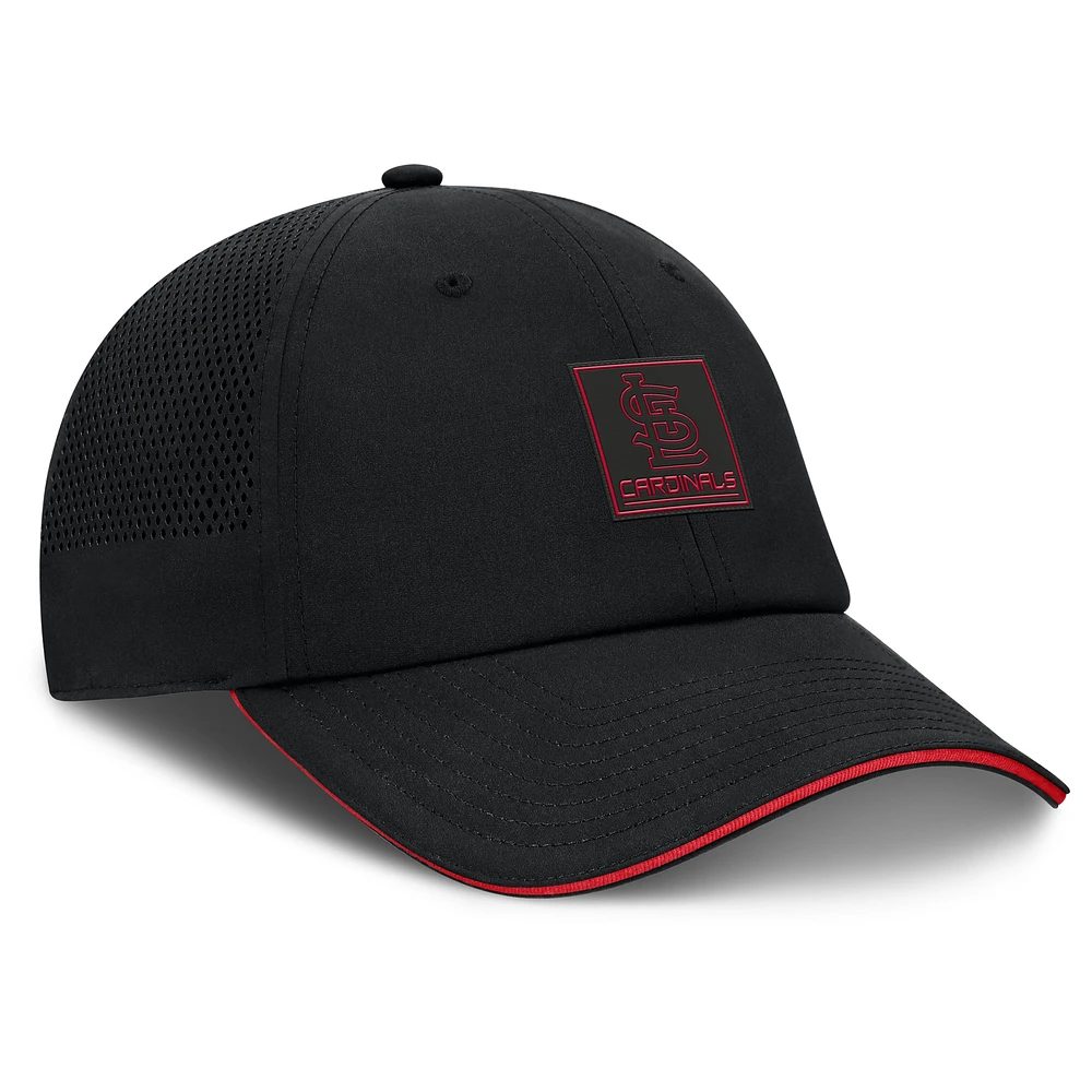 Men's Fanatics Black St. Louis Cardinals Level Up Driver Adjustable Hat