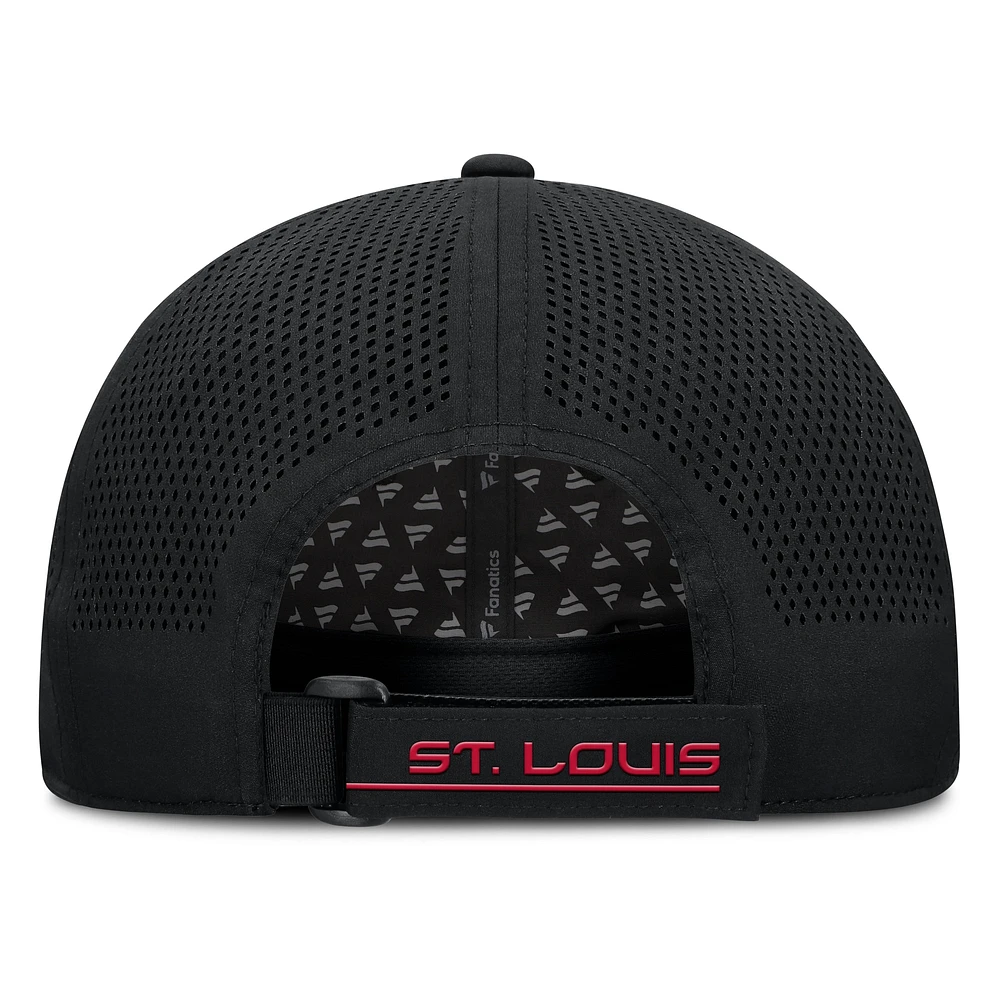 Men's Fanatics Black St. Louis Cardinals Level Up Driver Adjustable Hat