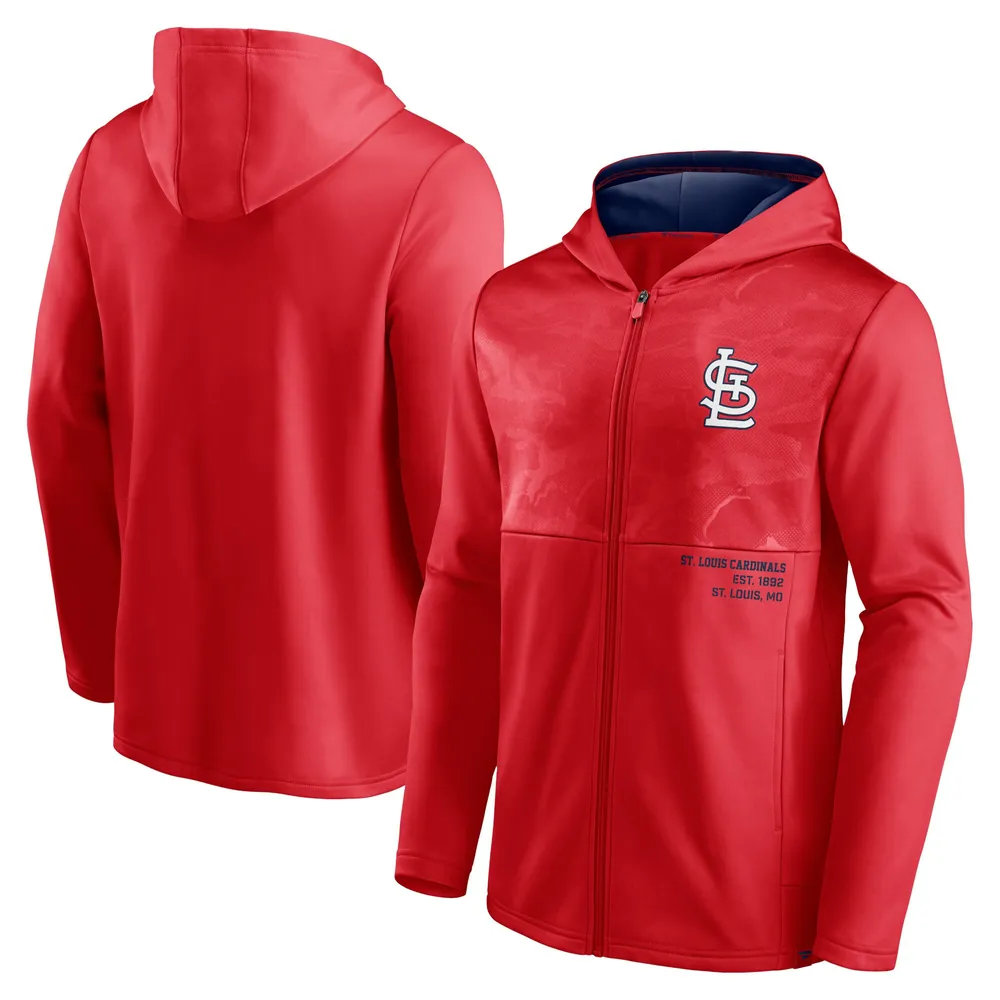 Lids St. Louis Cardinals Fanatics Branded Primary Logo Full-Zip Hoodie - Red