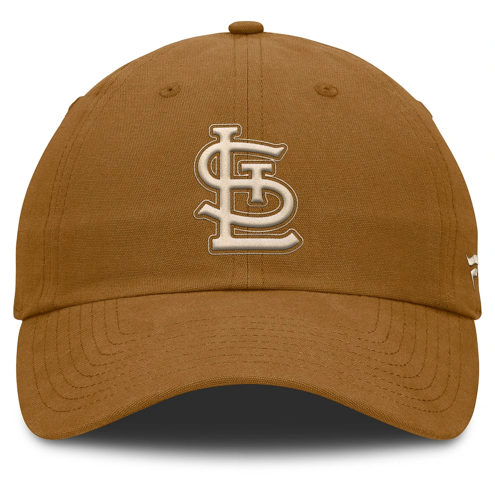 Casquette ajustable marron St. Louis Cardinals Act Natural Chopper pour hommes de Fanatics