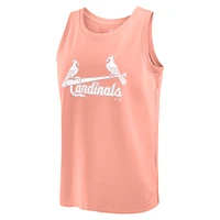 Men's Fanatics Coral St. Louis Cardinals Elements Tank Top