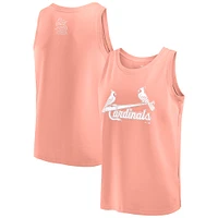 Men's Fanatics Coral St. Louis Cardinals Elements Tank Top